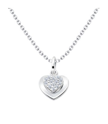 Shining Heart Silver Necklace SPE-5773